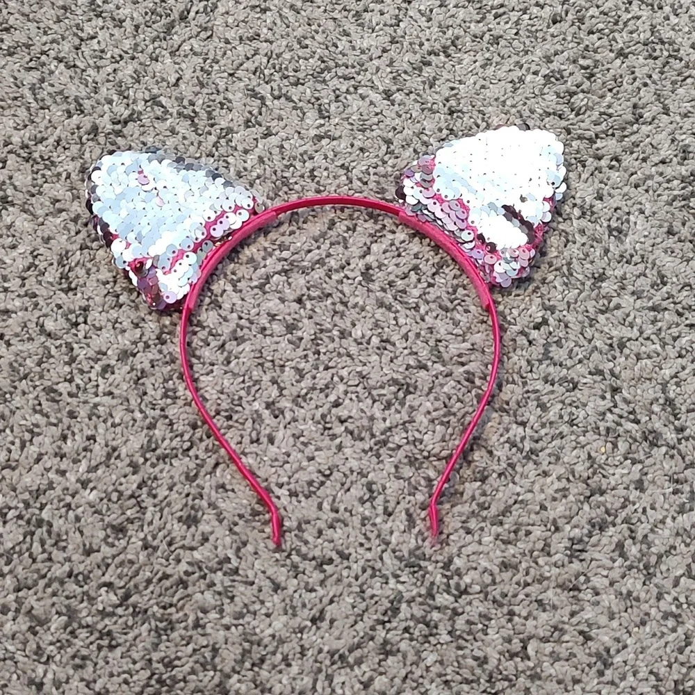 Sequin Cat ear headband